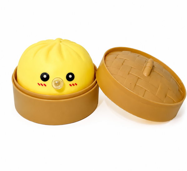 Mystery Glitter Dumpling Squishy Blind Box Toys, Steamed Bun Sensory Stress Relief Ball, Soft Kawaii Fidget Decompression Desk Toy Gift