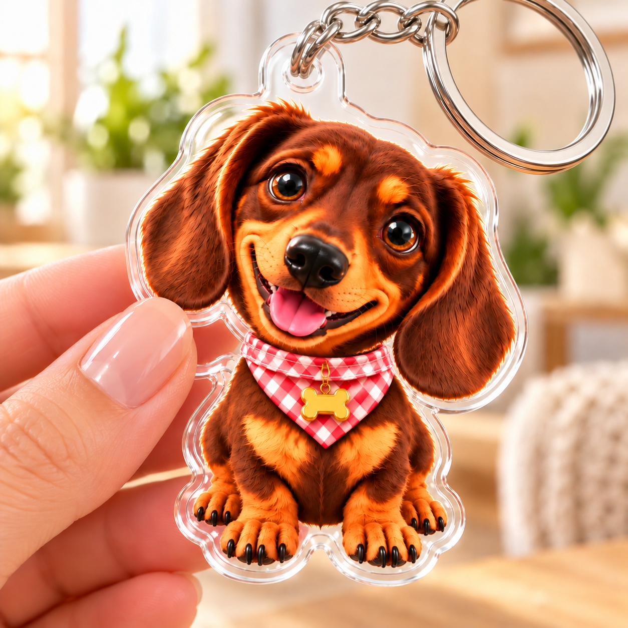 Custom Dog Nose Squishy Fridge Magnet Sticker with Rotating Head, Personalized Pet Nose Squeeze Toy with Custom Face