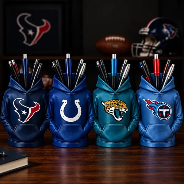 Football Hoodie Pen Holder | Team Desk Organizer
