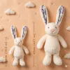 Custom Heart Photo Bunny Plush – Personalized Hidden Ear Picture Bunny Custom Text Anniversary Gift for Couples - Photowatch
