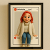Personalized Cartoon Portrait Photo Frame Ins Style Photo Frame Wedding Anniversary Birthday Gift