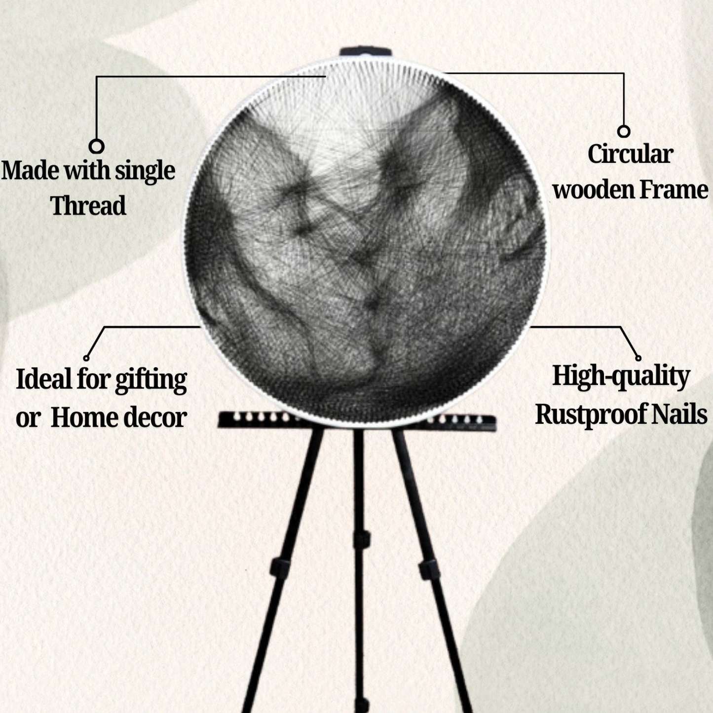 Personalized Photo String Kit Thread Portrait Art Create Your Own Unique Thread Painting with our DIY String Art Kit DIY Wall Art Handmade Gift - Photowatch