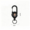 3 In 1 New Multifunctional Retractable Pull Reel Carabiner Keychain, Strong Steel Wire Rope Buckle,Outdoor Sport Keychain Tool keychain Accessories