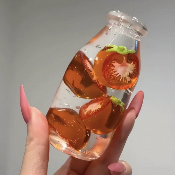 Fruit Jelly Sensory Bottle Squishy Stress Relief Toy Cute Fidget Gift