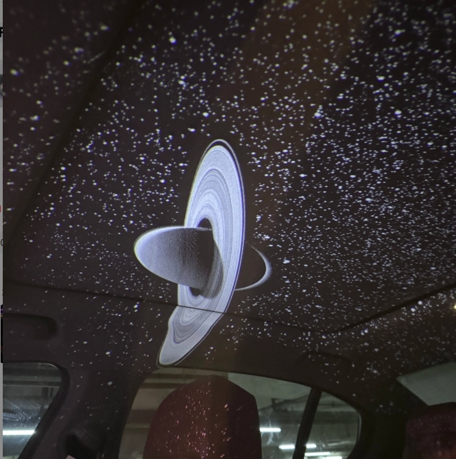 USB Starry Sky Car Light Interior Ambient Galaxy Projector, Car Roof Star Light, Decorative Mood Lighting for Auto Interior