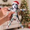 Personalized Photo Christmas Pet Squishy Toy Poseable Plush Doll, Custom Funny Gift For Dog Mom, Dad, Cat Lover