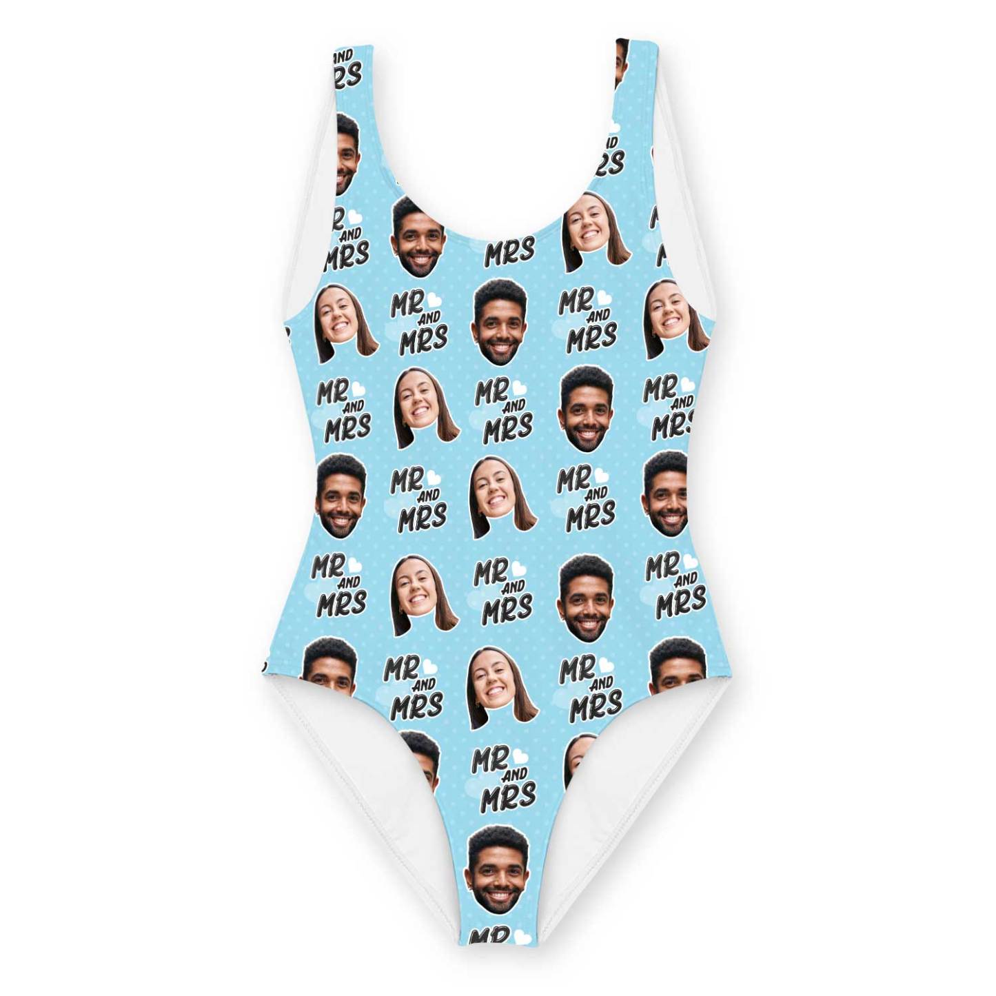 Face Bathing Suit Mr & Mrs Swimsuit Personalised With Faces Custom Swimsuit with Picture