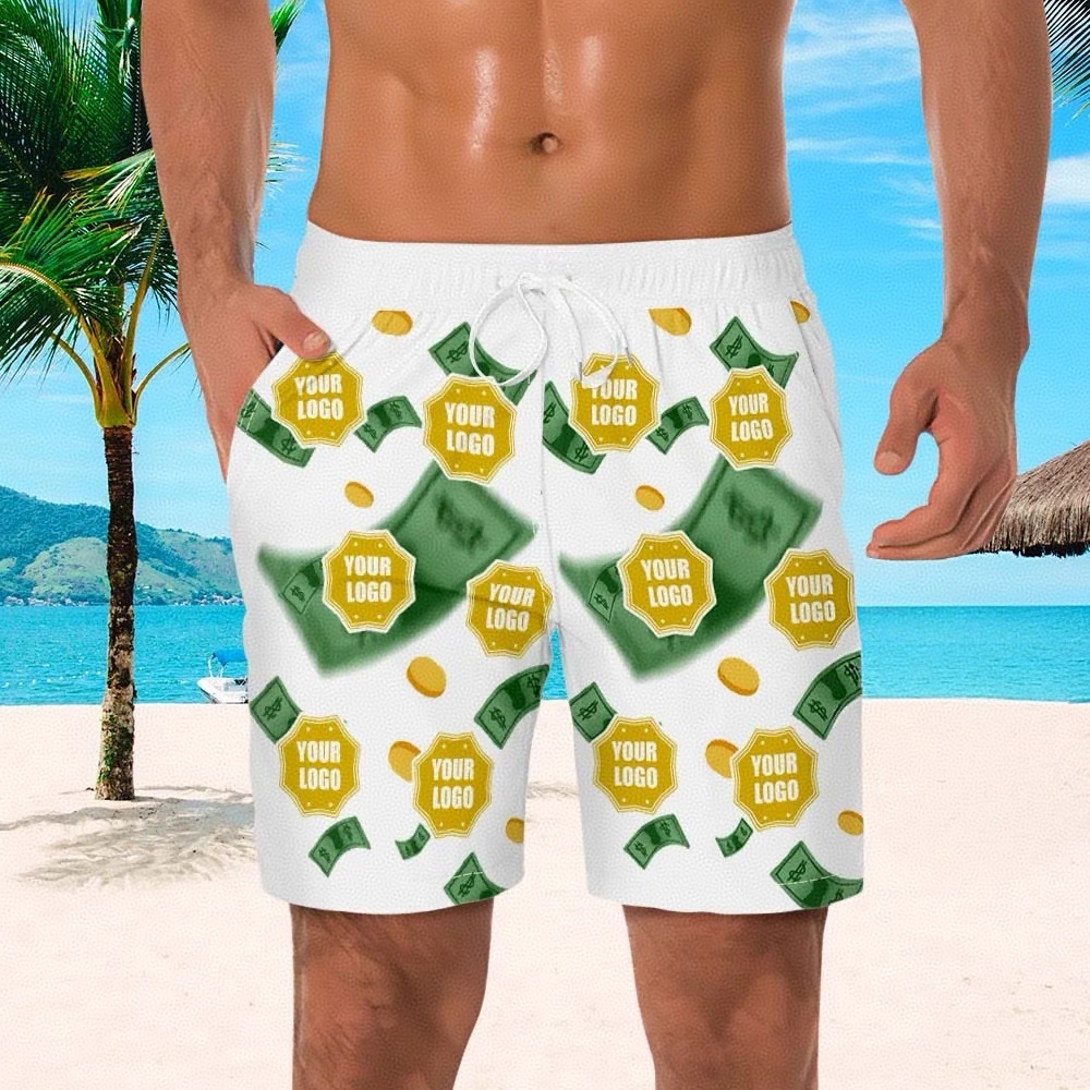 Custom Logo Swim Trunk Unqiue Gifts For Him - Money