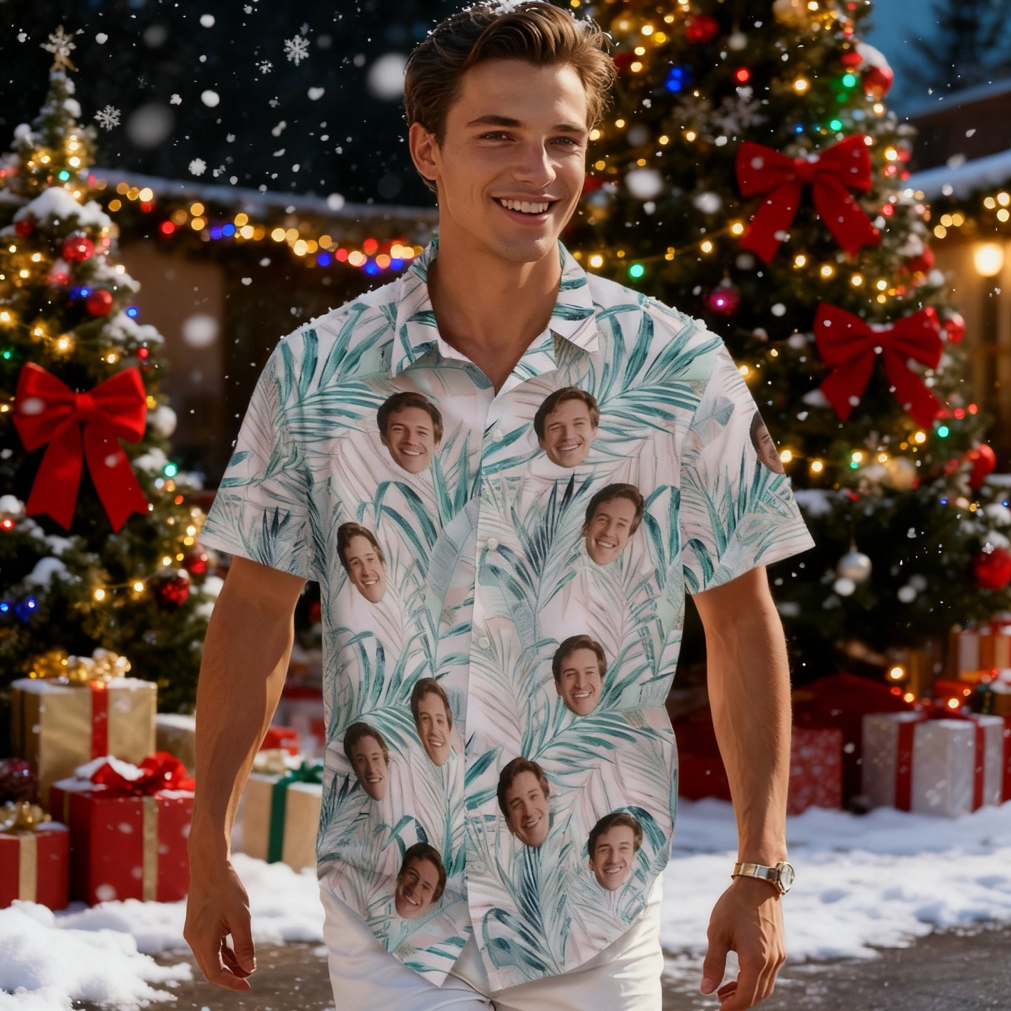 Personalized Hawaiian Shirt with Face Funny Gift for Lover Personalized Hawaiian Shirt