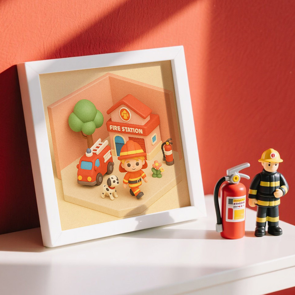 Custom 2D Action Figure Plaque Personalized Toy Box Turn Yourself Into Personalized Diorama Scene Art  Mini Me Figurine Gift - MyFaceSwimSuit