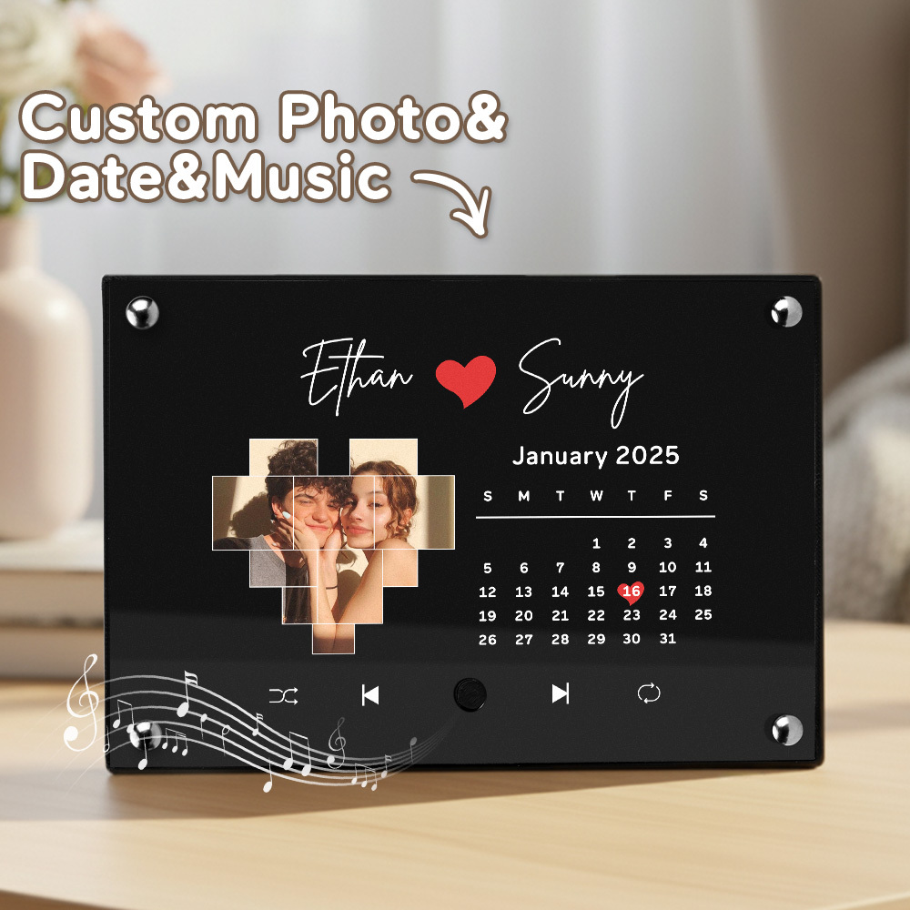 Custom Music Picture Frame Custom Spotify Frame Personalized Photo Frame Anniversary Gifts for Couple