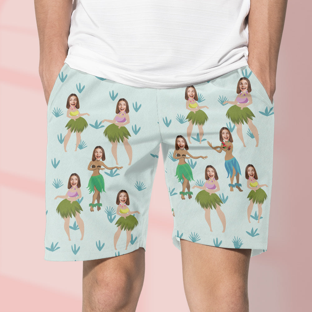 Custom Swim Trunks For Men - Design Your Own Text/Logo, Quick-Dry Polyester Beach & Exercise Shorts