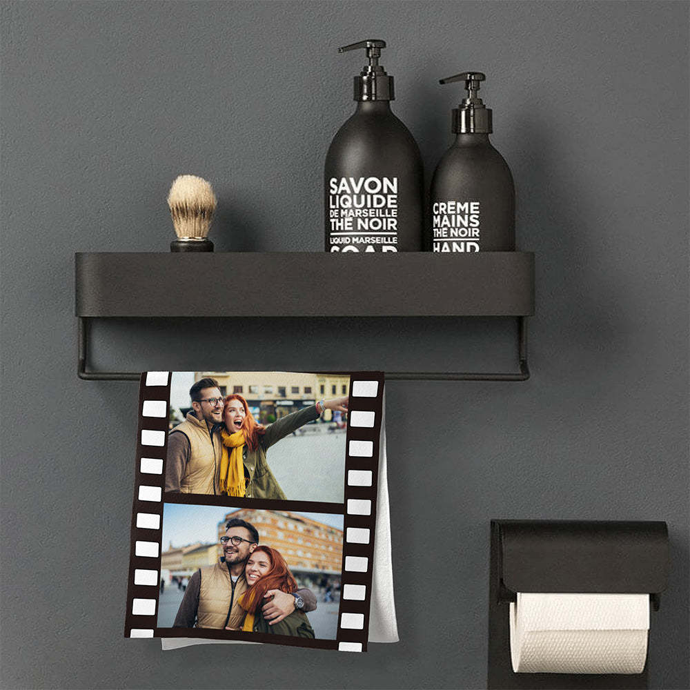 Personalized Photo Towel Custom Film Towel Gifts for Lover - MyFaceSwimsuit