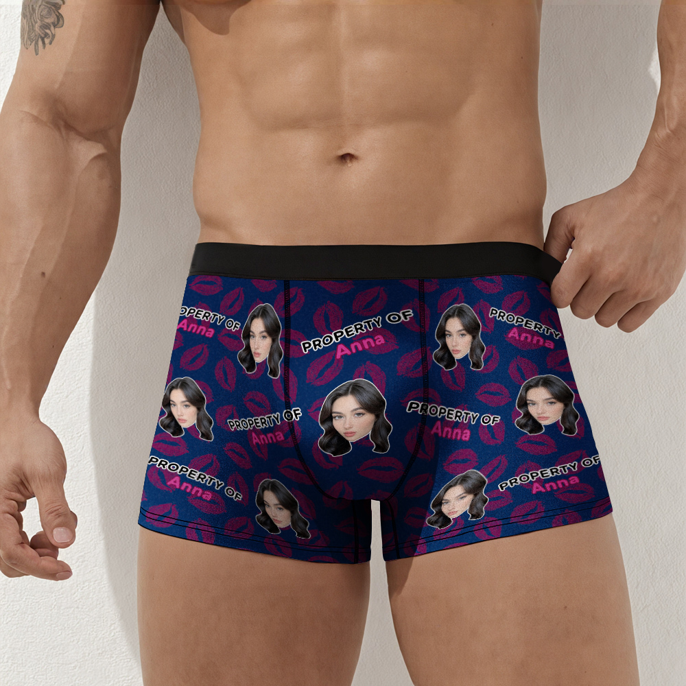 Custom Photo Boxer Shorts Custom Men's Boxer Briefs  Photo Gifts for Him - MyFaceSwimSuit
