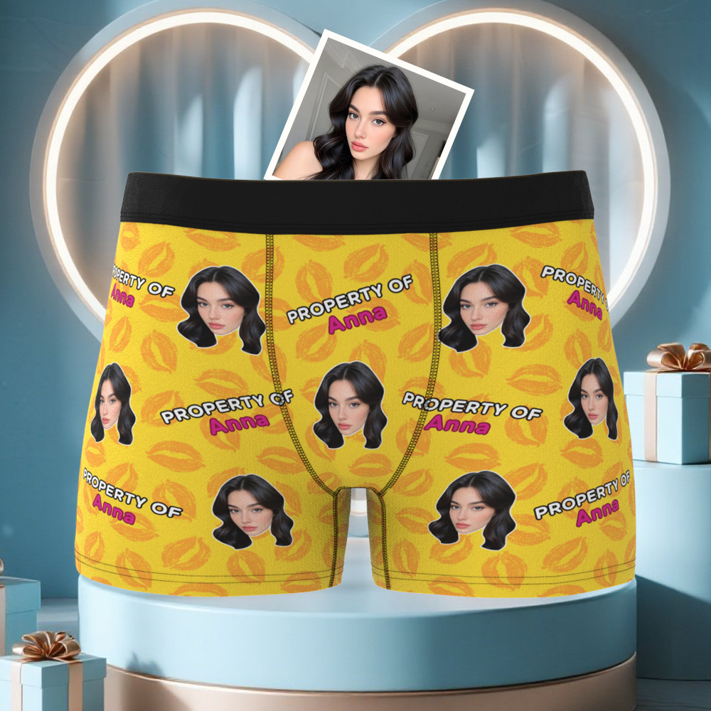 Custom Photo Boxer Shorts Custom Men's Boxer Briefs  Photo Gifts for Him - MyFaceSwimSuit