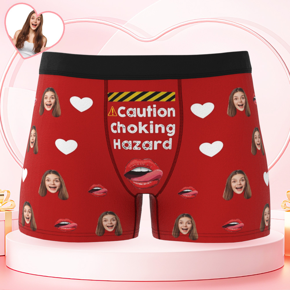 Personalized Face Underwear Personalized Mens Boxer Custom Underwear Gift for Lover - MyFaceSwimSuit