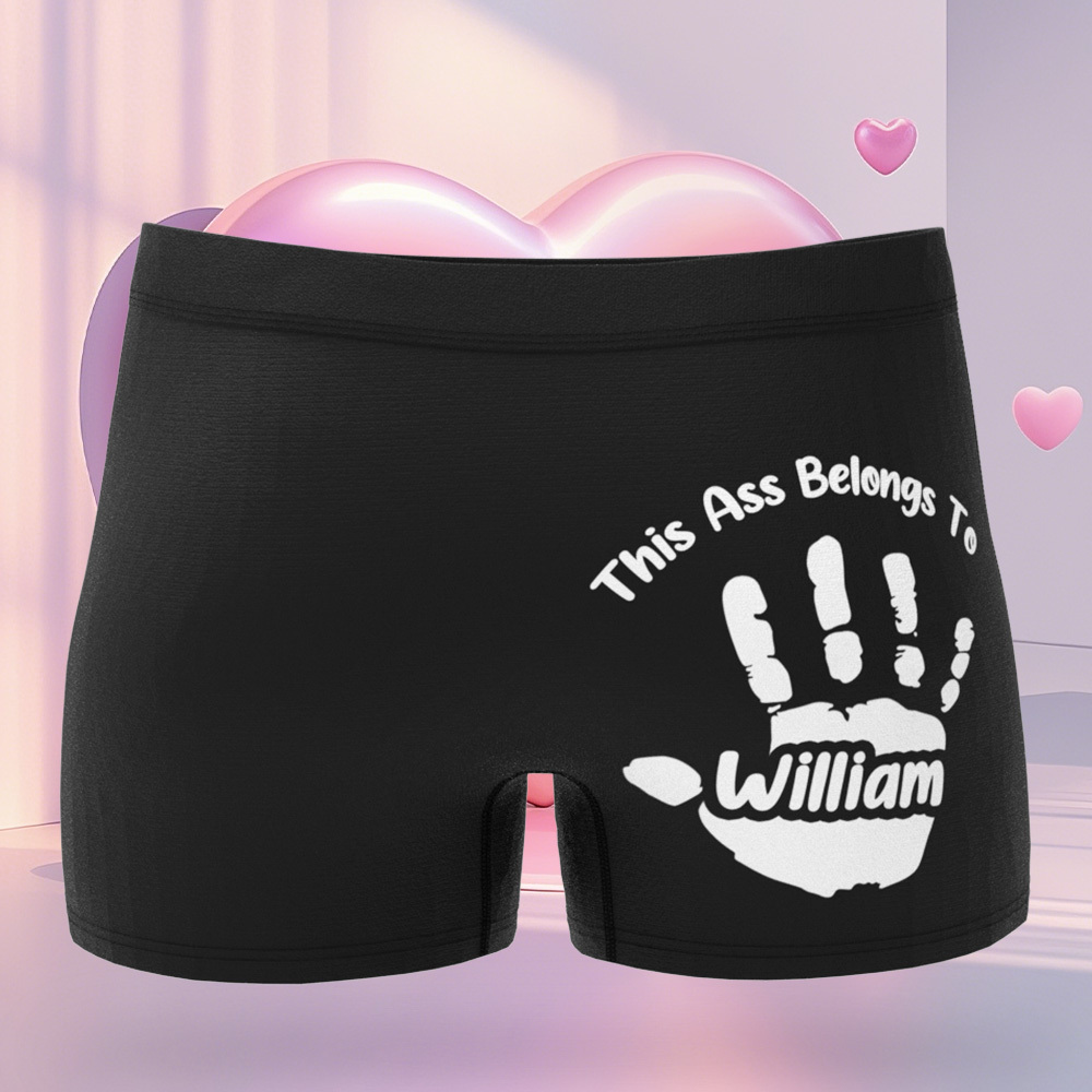 Custom Name Boxer Naughty Gifts For Boyfriend Personalized Boxer for Men 1 pcs - MyFaceSwimSuit