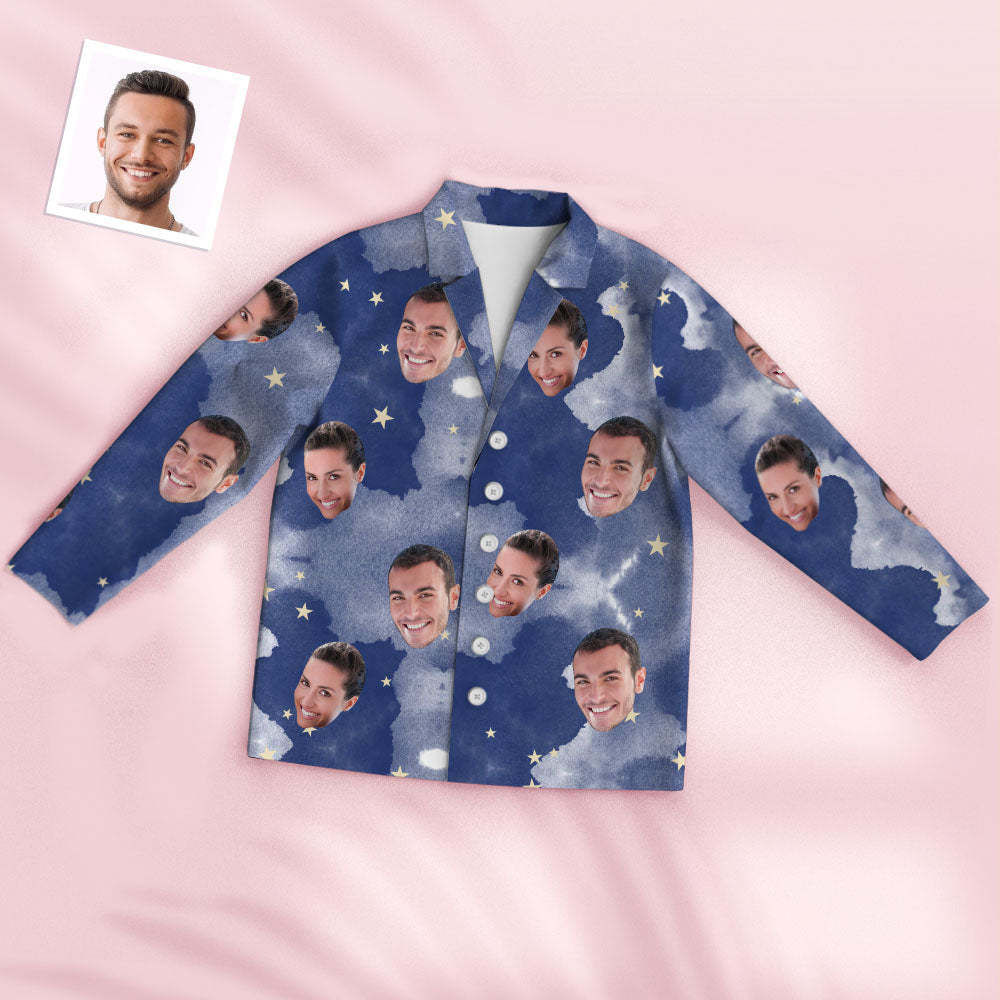 Custom Photo Face Pajama Bloom Style Creative Sky Gifts - MyFaceSwimsuit