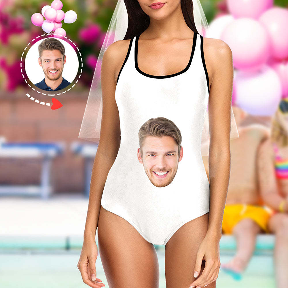 Custom Face Swimsuit|Personalized Bride Bathing Suit