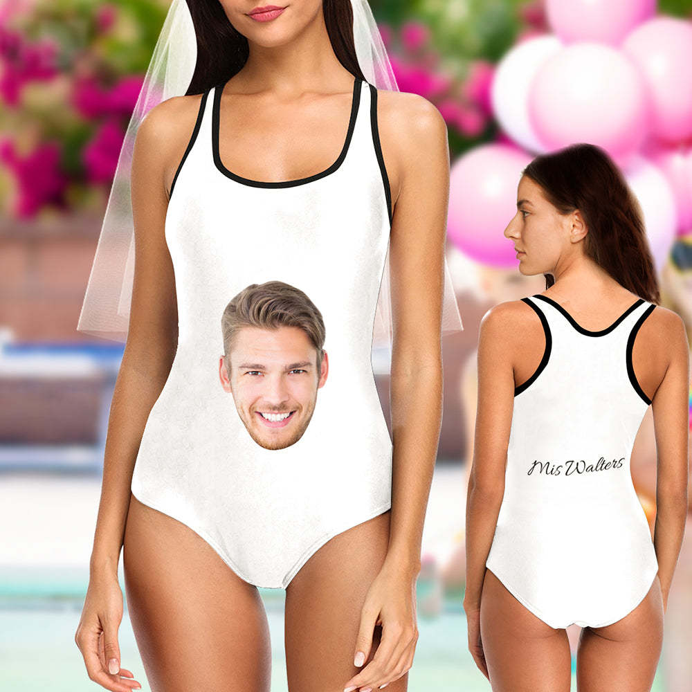 Custom Face Swimsuit|Personalized Bride Bathing Suit