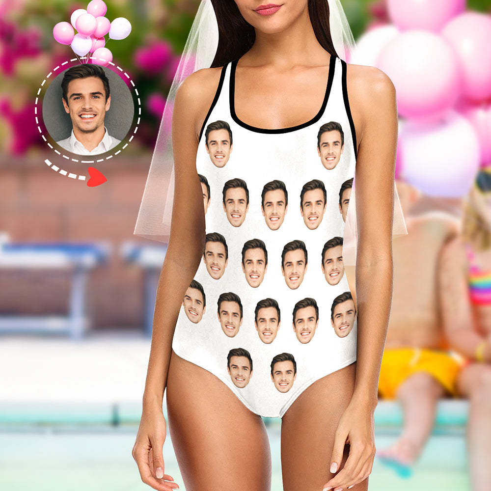 Custom Face Swimsuit|Personalized Bride Bathing Suit