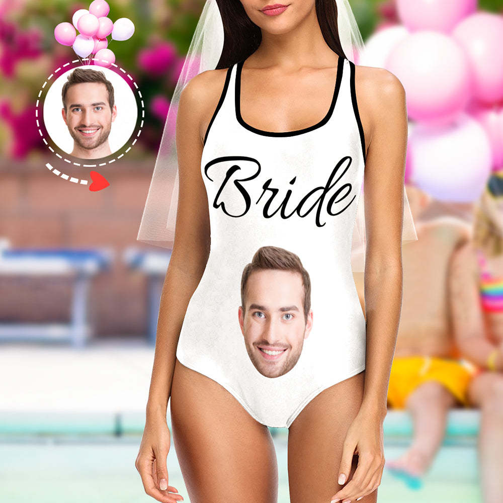 Custom Face Swimsuit|Personalized Bride Bathing Suit