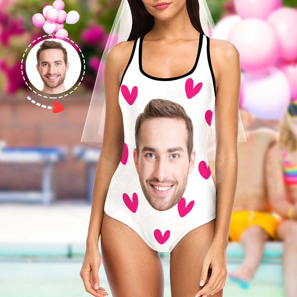 Custom Face Swimsuit|Personalized Bride Bathing Suit