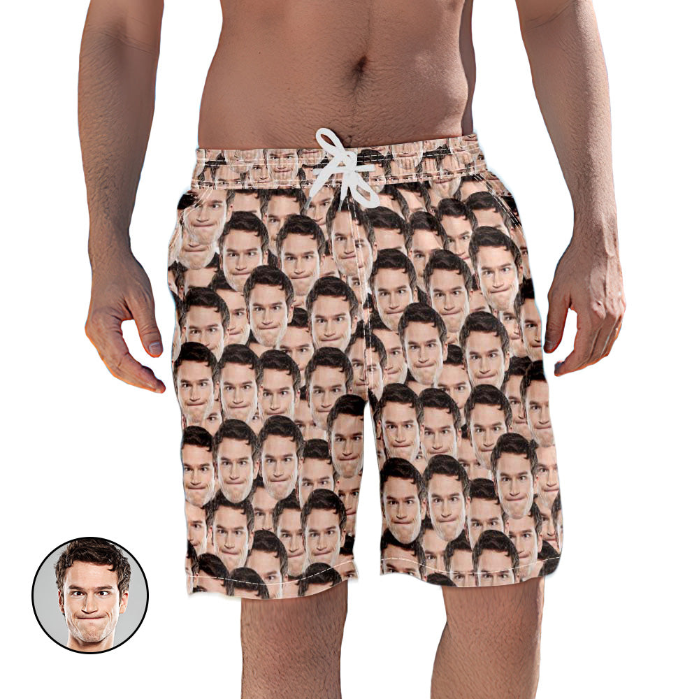 Custom Face Photo Summer Men's Swim Trunk