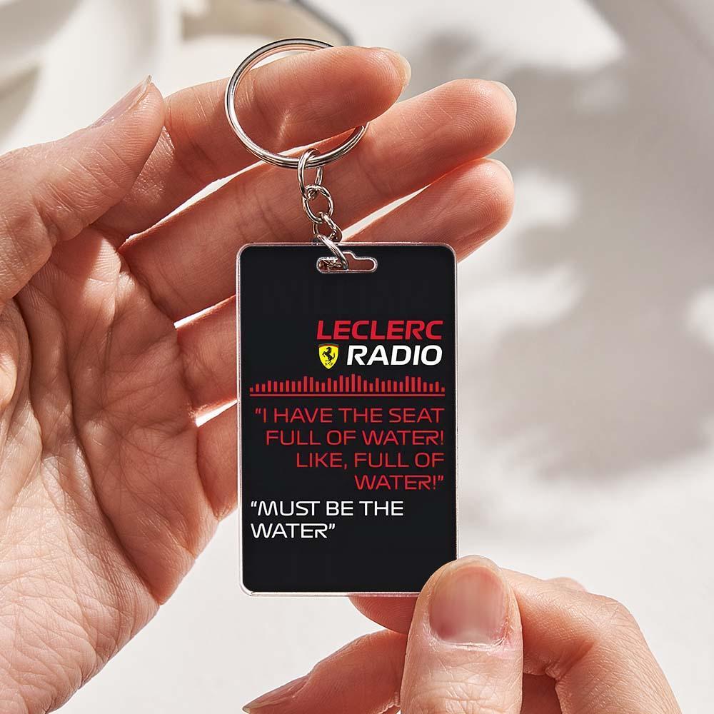 F1 Team Radio Keychain Acrylic Keychain Driver Keychain