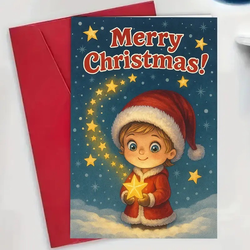 Christmas Gift Card Funny Christmas Card Christmas Greetings Wishes Card - MyFaceSwimSuit