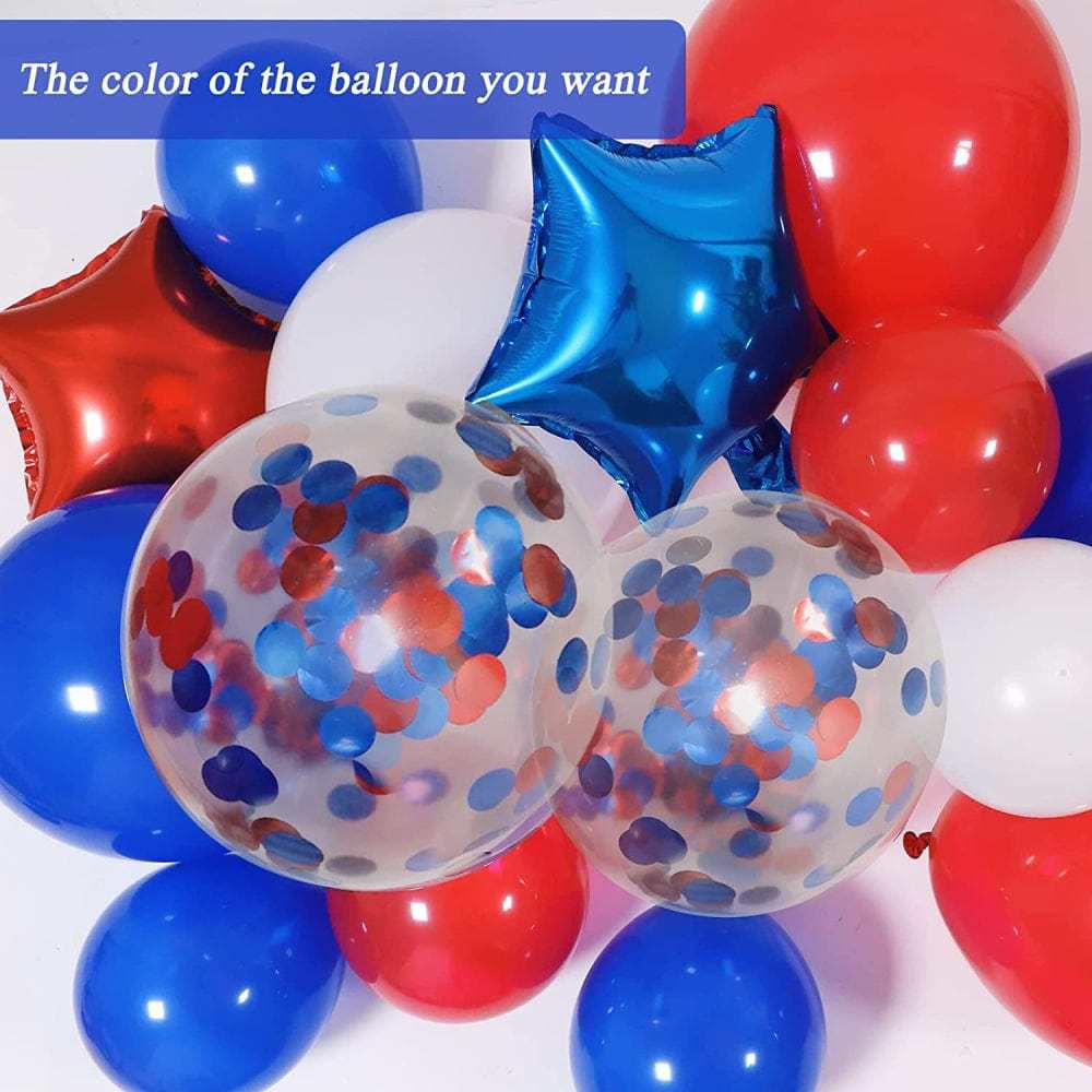 4th of July Pentagram Balloons Kits Patriotic Independence Day Balloons Party Supplies - GiftLab