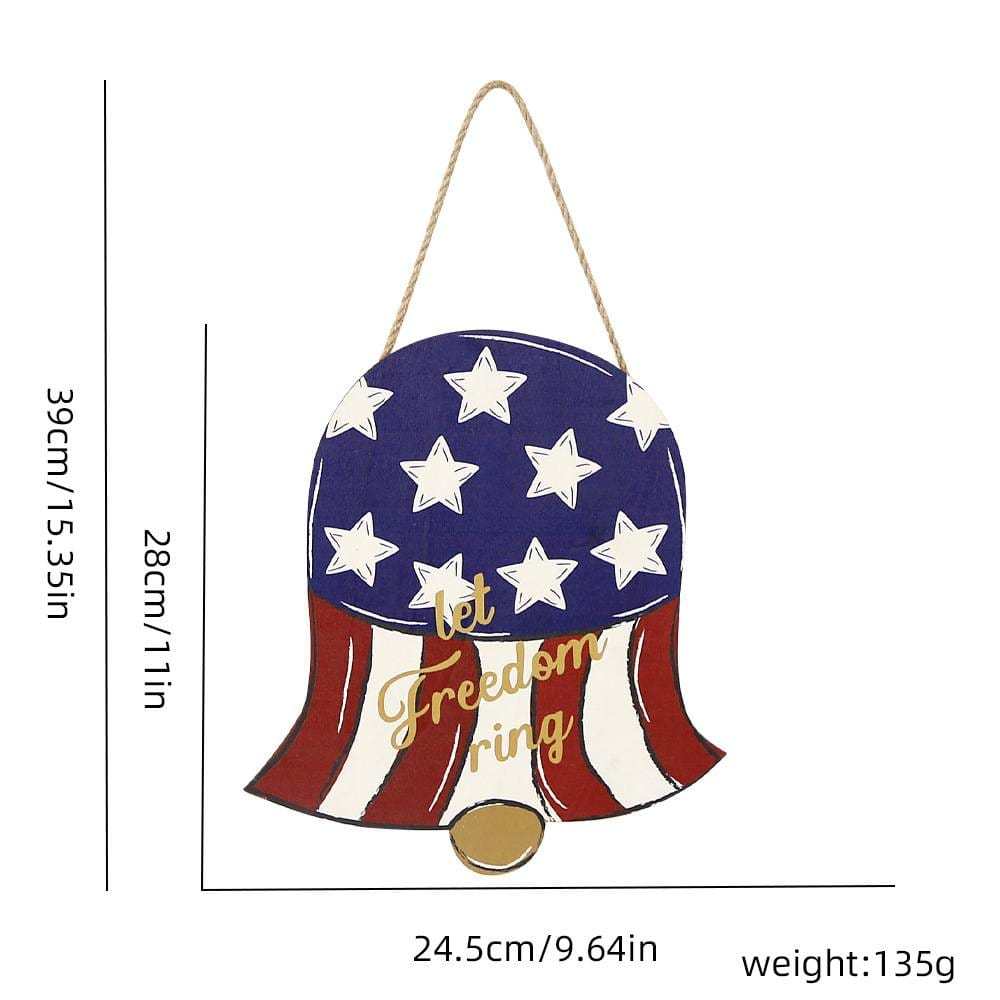 Welcome Door Sign 4th of July Independence Day Decorations Front Door Hanger Gifts - GiftLab