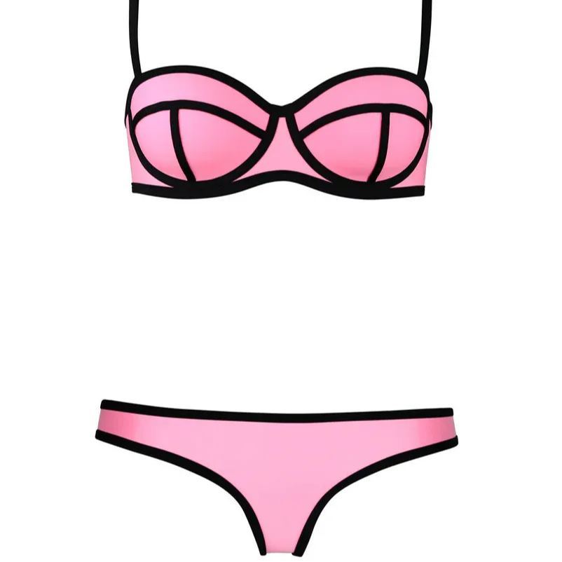 Color Block Bikini Set - MyFaceSwimSuit