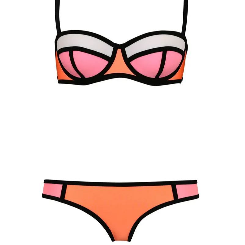 Color Block Bikini Set Women’s Color Block Bikini Set Sexy Color Block Bikini Set for Women