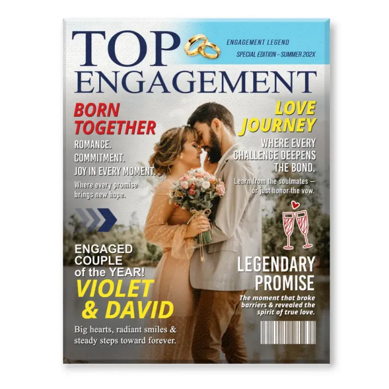 Personalized LOVE STORY Magazine for Couples on Valentine's Day - mysiliconefoodbag