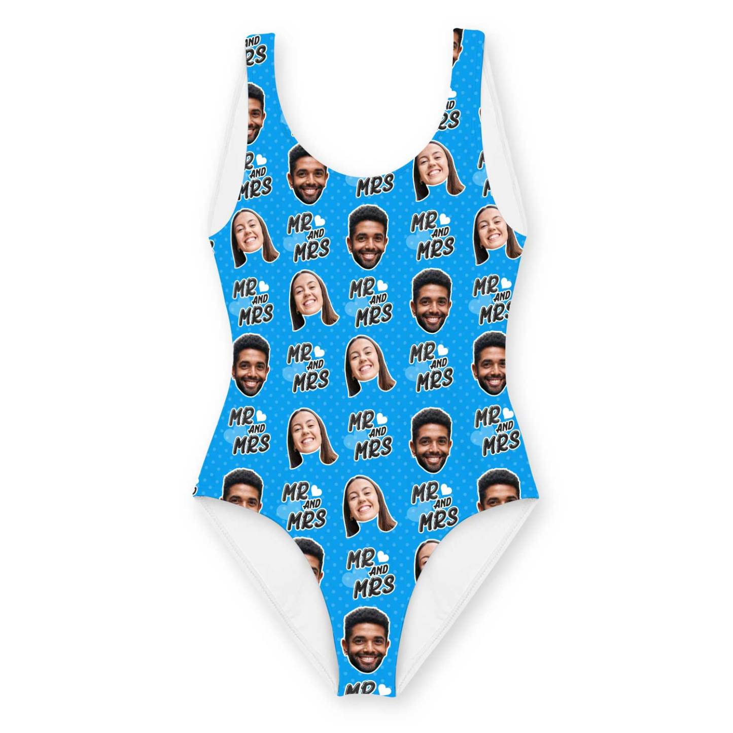 Face Bathing Suit Mr & Mrs Swimsuit Personalised With Faces Custom Swimsuit with Picture