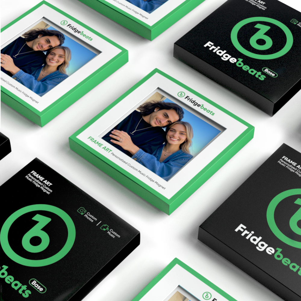 Custom Music & Photo Fridge Magnet Supports NFC Functionality -