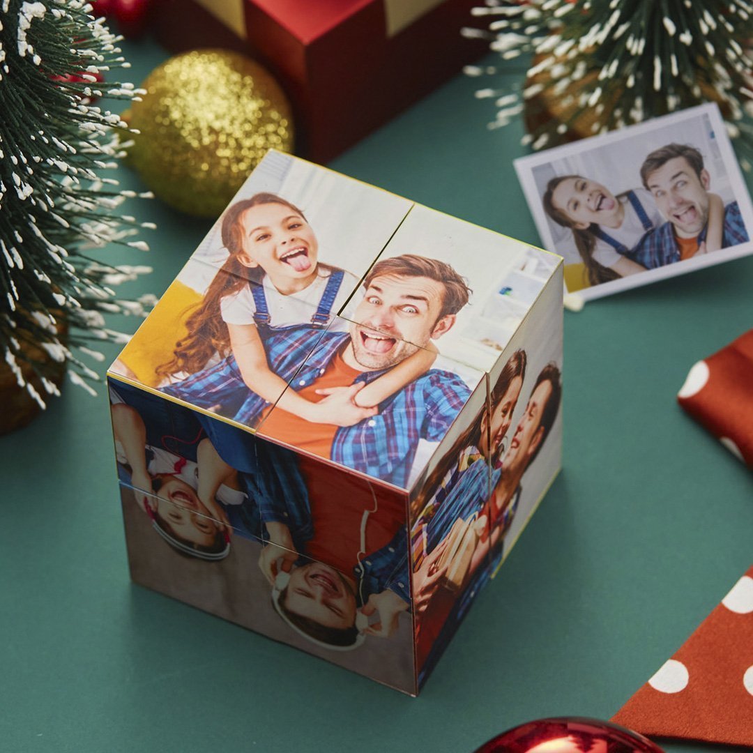 Custom Folding Photo Rubic's Cube Multiphoto Rubic's Cube for Father's Day Gifts