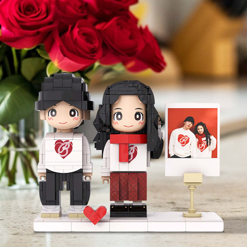 Surprise Gifts: Customized Duddu Brick Figures DIY Universal Interlocking Plastic Toy with customized figures ornaments for Anniversary -