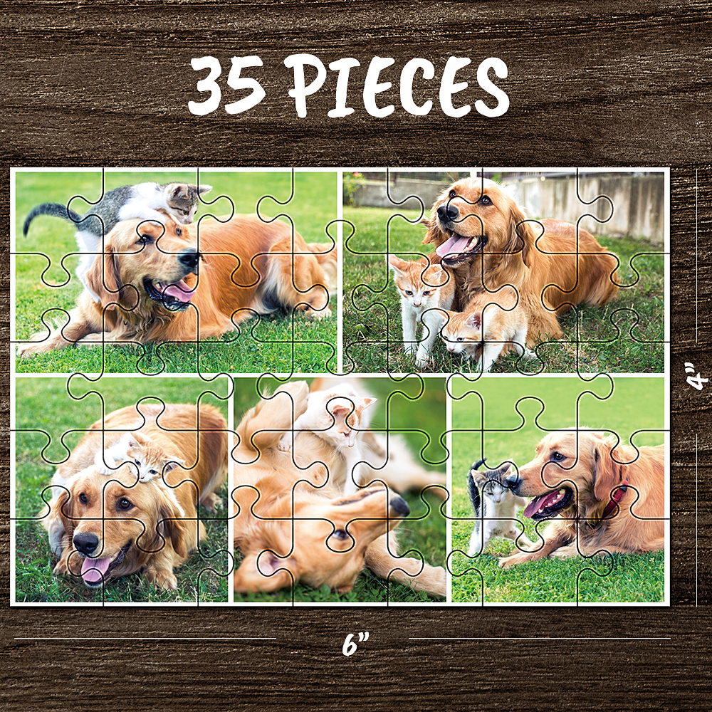 Custom Photo Jigsaw Collage Family Puzzle Love Puzzle-35-1000 Pieces