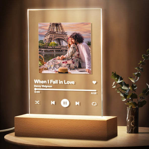 1pc Custom Music Plaque, Personalized Acrylic Plaque, Custom Copuple Song Gift, Custom Album Cover -