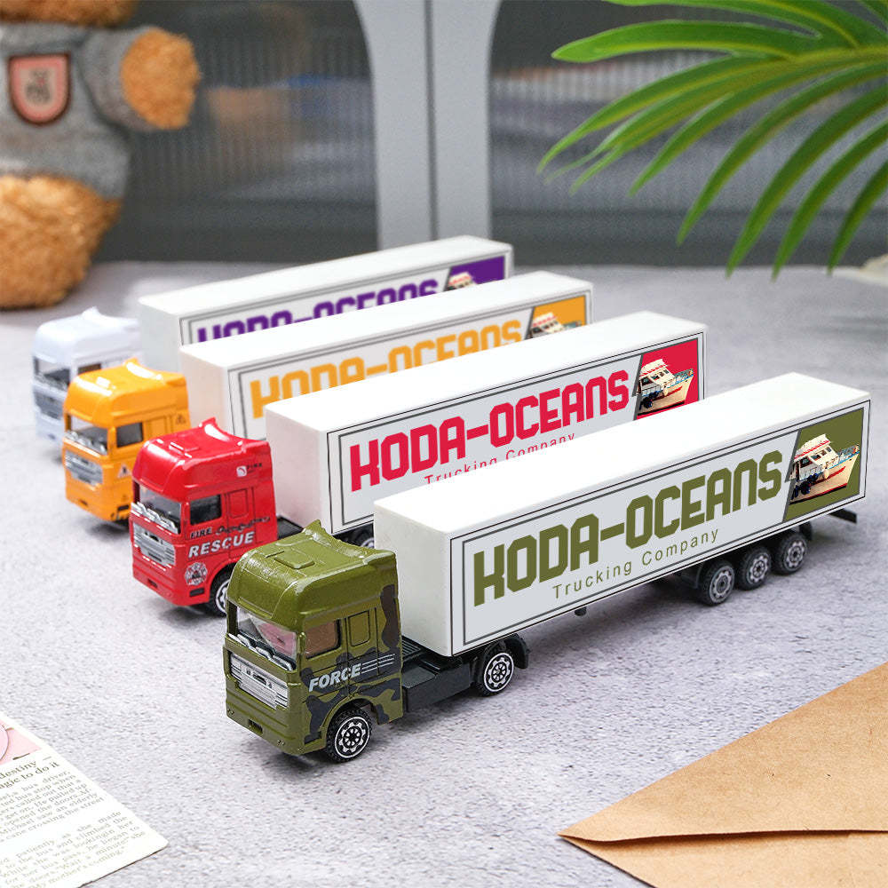 Personalized Toy Truck, Customized With Name On The Side of The Truck: Birthday, Christmas, Any Event for Him -