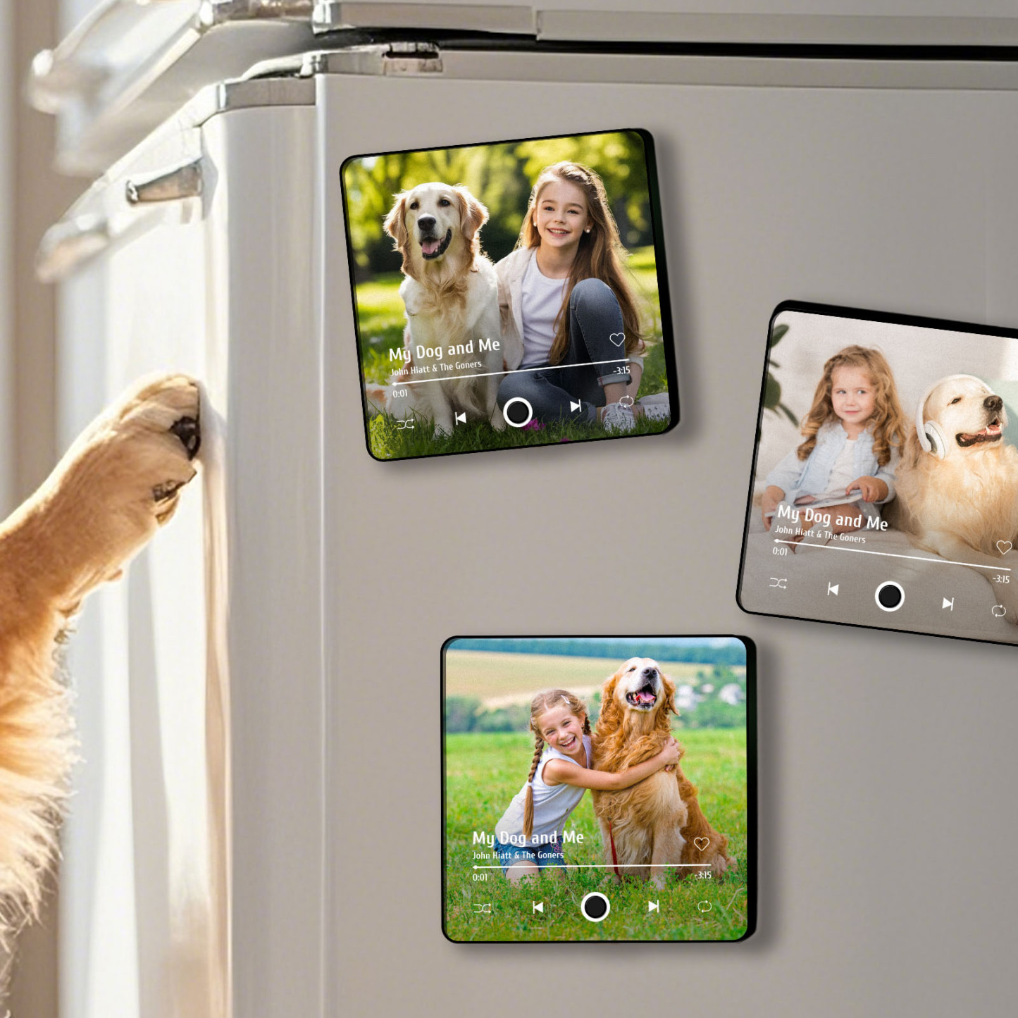 Personalized Photo Music Fridge Magnet Christmas Gifts for Lovers Personalized Music Magnets Can Play Songs Christmas Gift -