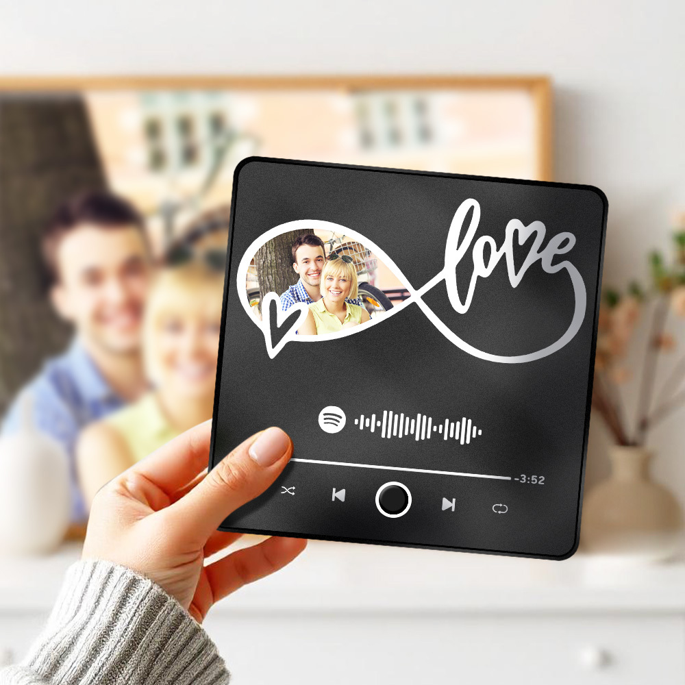 Personalized Photo Music Fridge Magnet Christmas Gifts for Lovers Personalized Music Magnets Can Play Songs Christmas Gift -