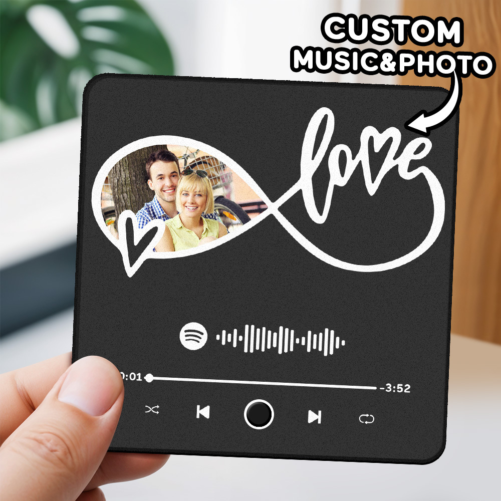 Personalized Photo Music Fridge Magnet Christmas Gifts for Lovers Personalized Music Magnets Can Play Songs Christmas Gift -