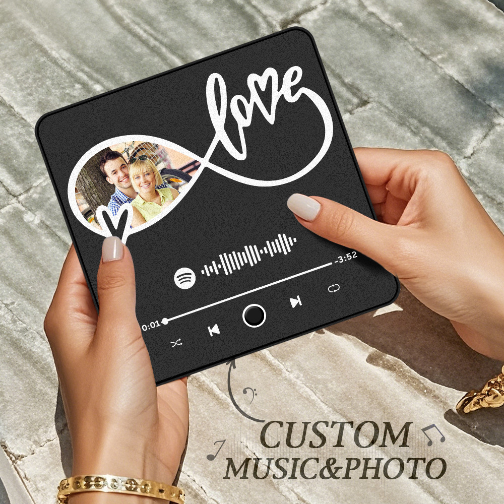 Personalized Photo Music Fridge Magnet Christmas Gifts for Lovers Personalized Music Magnets Can Play Songs Christmas Gift -