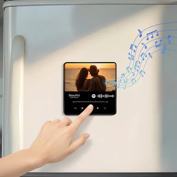 Personalized Photo Music Fridge Magnet Christmas Gifts for Lovers Personalized Music Magnets Can Play Songs Christmas Gift -