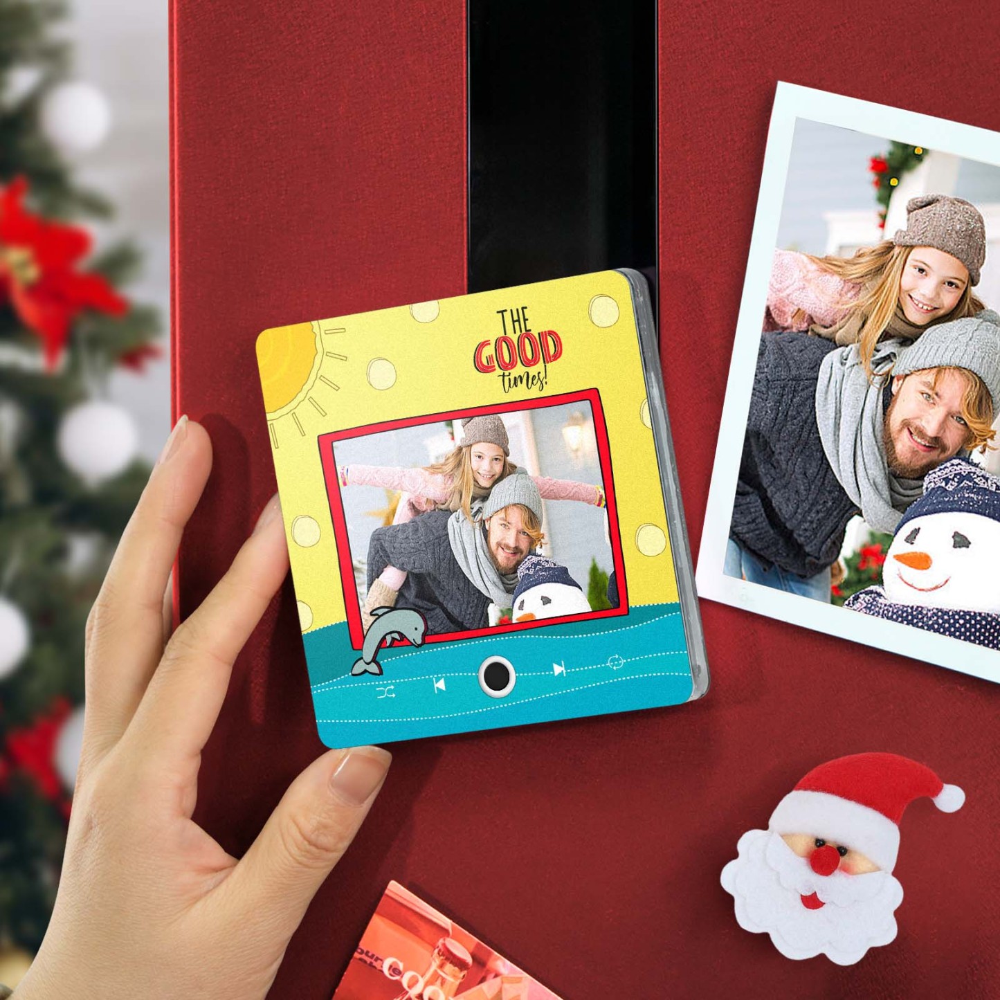 Personalized Music Fridge Magnet The Good Times Christmas Gifts for Family Custom Music Magnets Can Play Songs -