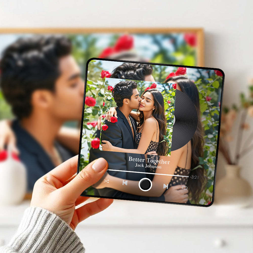 Customized Album Fridge Magnet Personalized Photo Music Fridge Magnet Pro Can Play Songs Best Special Gifts Ideas -