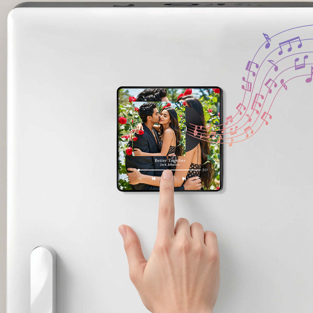 Customized Album Fridge Magnet Personalized Photo Music Fridge Magnet Pro Can Play Songs Best Special Gifts Ideas -